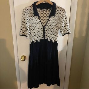 Anthropologie Knitted Knotted Rideau Dress Size S